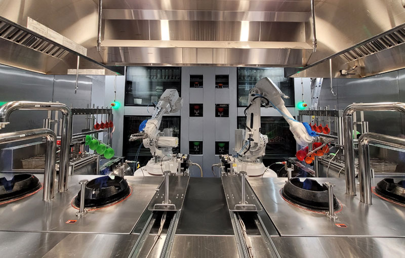 Nala Robotics kitchen at Mall of India food court in Naperville